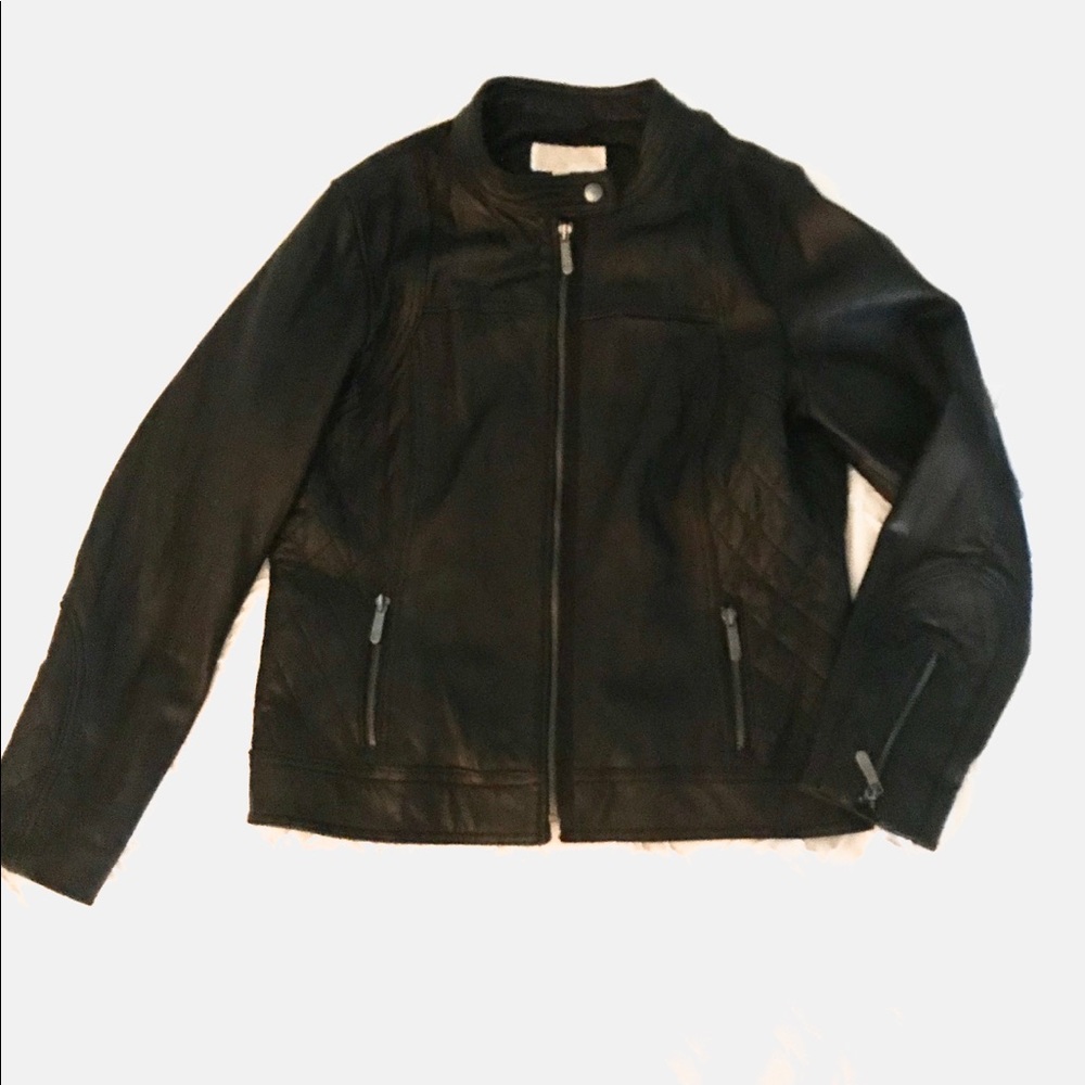 New Michael Michael Kors Moto Leather Jacket
